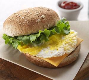 Classic egg burger