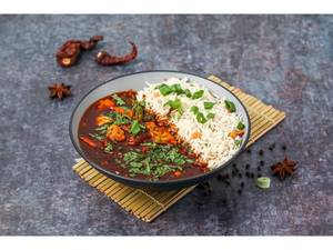 Veg Manchurian Rice (With Gravy)