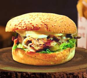 Cheese chicken burger