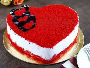 Heart Shape Red Velvat Cake[1 Pound]