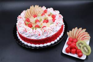 Red Velvet Fruit Cake 