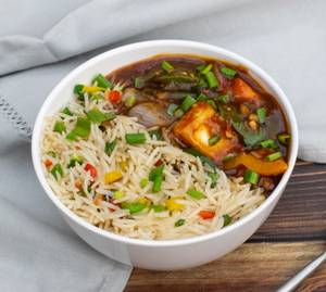 Veg Fried Rice (H) + Chilli Paneer(H)