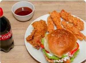 Fried Chicken With Chicken Strips Combo