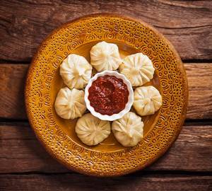 Butter Steamed Momos [10 Pieces]
