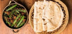 Bhindi Roti Combo