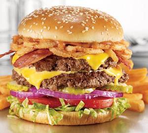 Fried Chicken Burger With Cheese