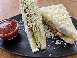 Veg cheese plain sandwich