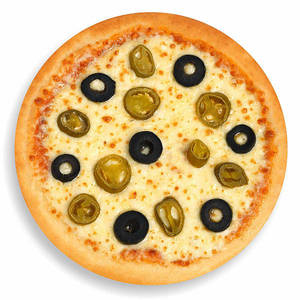 Jalapeno, Olives & Cheese Pizza [serve 1][17 Cm]