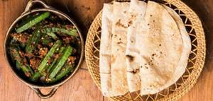 Bhindi Roti Combo
