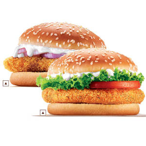 Crispy Chicken+BK Chicken Burger.