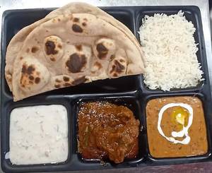 Express Mutton Thali { Serves For 1}
