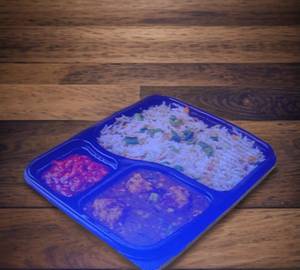 Paneer Fired Rice Half + Veg Manchurian