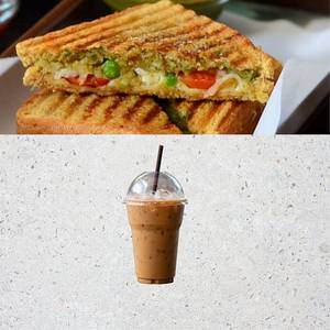 Aloo Bharke Sandwich + Cold Coffee