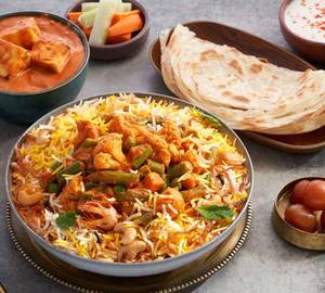 Veg Biryani And Paneer Butter Masala Combo Meal