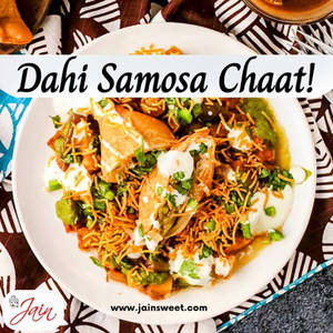 Dahi Samosa Chat