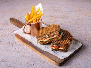Smoked Tomato And Brie In Five Seed Malt Sandwich