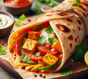 Butter Paneer Egg Roll