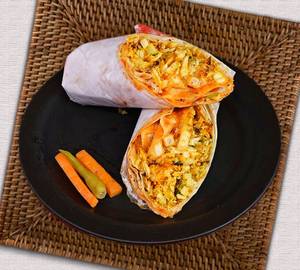 Chicken Shawarma Roll With Salad