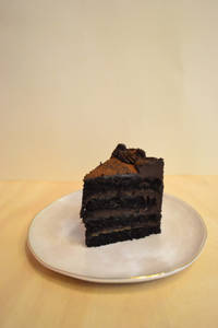 Chocolate Truffle & Caramel Cake Slice