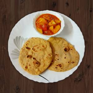 Aloo Tamatar Subji 250 Ml With 4 Butter Tawa Roti