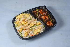 Chilli Chicken Fried Rice Thali