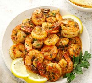 Garlic prawns