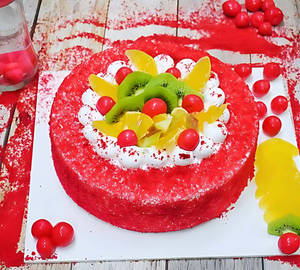 Red Velvet Fruit Cake