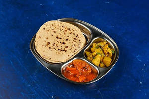 Aloo Dry Sabji With 4 Butter Tawa Roti