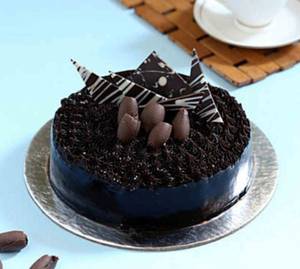 Dark truffle cake