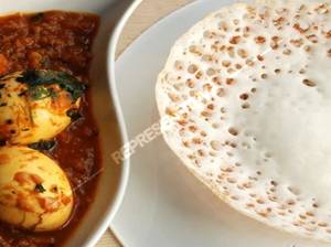 Appam & Egg Curry