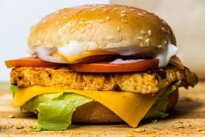 Paneer zinger burger