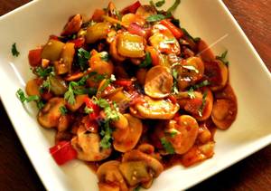 Chilli Mushroom Dry