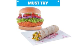 Non - Veg Wrap + Burger Combo