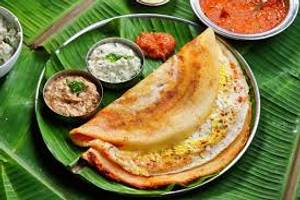 Egg Kal Dosa With Sambar