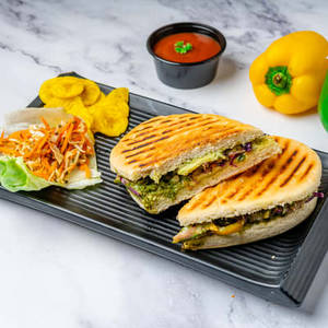 Pomona The Exotic Veggie Sandwich In Panini Bread (veg)