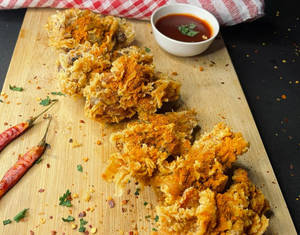 Chilli Garlic Crispy Chicken Wings (4 Pcs)