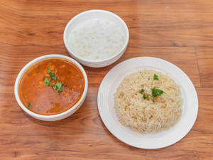 Rajma + Rice + Raita
