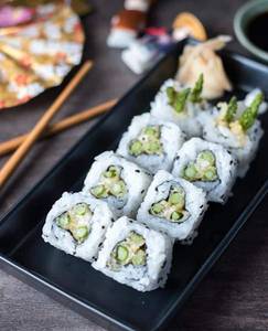Asparagus Tempura Sushi