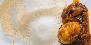 Appam + Egg Roast