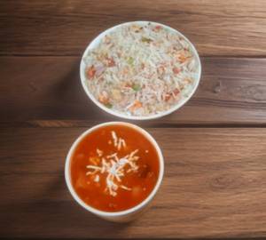 Veg Fried Rice  + Paneer Chilli