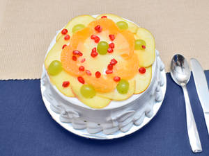 Fresh Fruit Cake (Half kg)