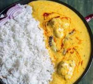 Punjabi Kadhi Pakoda Chawal
