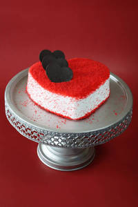 Red Velvet Heart Shape Cake