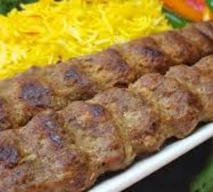 Mutton Seekh Kebab With Rice ( Kubideh)