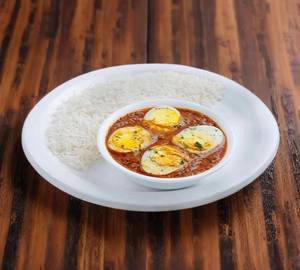 Jeera Rice With Egg Curry