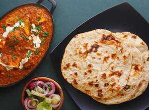 Spl Punjabi Paneer 350ml 1 Aloo Paratha And 1 Roti