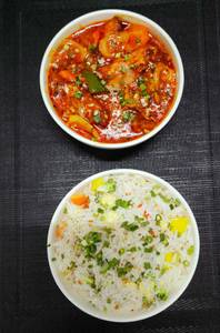 Paneer Szechuan with Vegetable Fried Rice