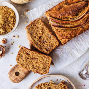 Whole Wheat Banana Cake - Slice