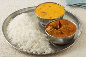 Coastal Fish with Yellow Dal Tadka Meal