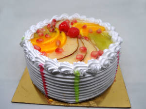 Mixed Fruit Gateau Cake.